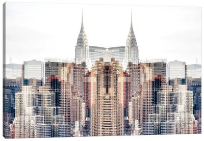Chrysler Building Canvas Art Print - Double Exposure Photography