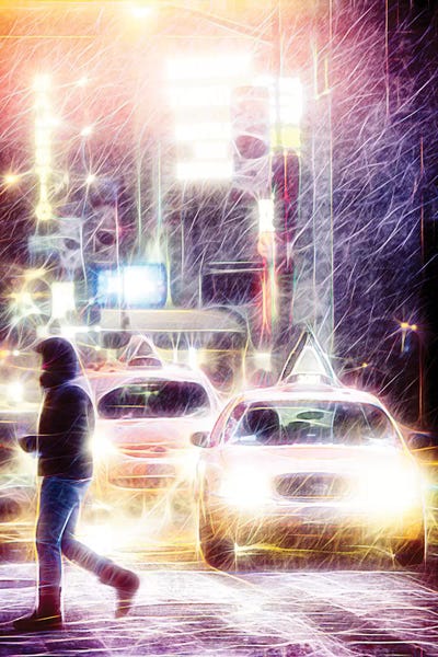 Color Pop Photography: Snow Storm by Philippe Hugonnard