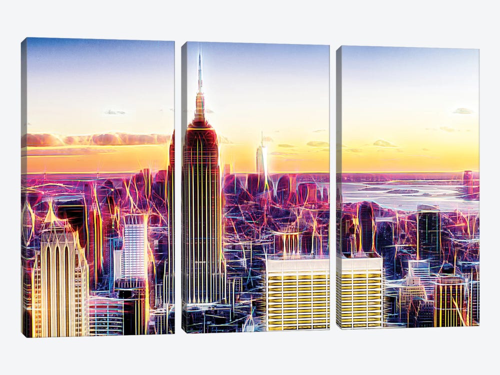 Sublimation I by Philippe Hugonnard 3-piece Canvas Art
