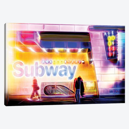 Subway Canvas Print #PHD456} by Philippe Hugonnard Canvas Artwork