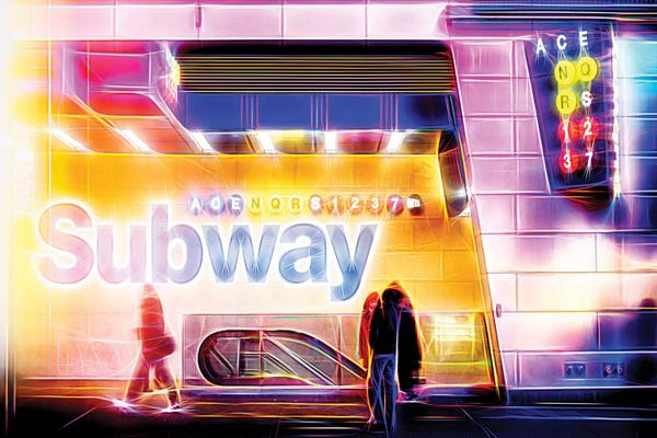 Color Pop Photography: Subway by Philippe Hugonnard