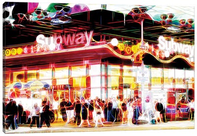 Subway Station Canvas Art Print - Manhattan Shine