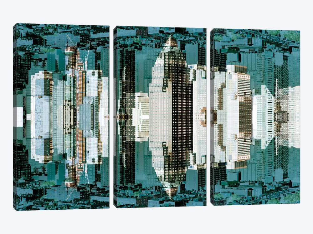 Green City by Philippe Hugonnard 3-piece Canvas Print