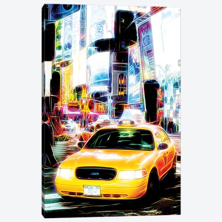Taxi Fevers Canvas Print #PHD460} by Philippe Hugonnard Canvas Artwork