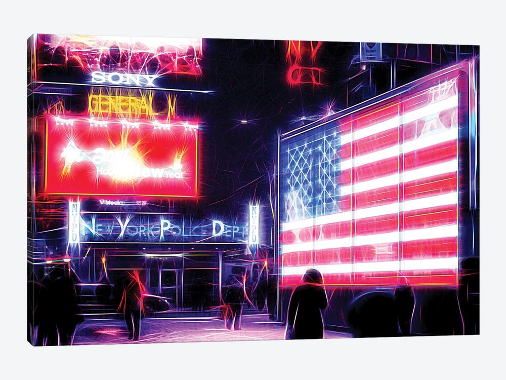 US Flag by Philippe Hugonnard 1-piece Canvas Art