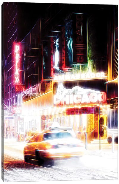 White Road Canvas Art Print - Manhattan Shine