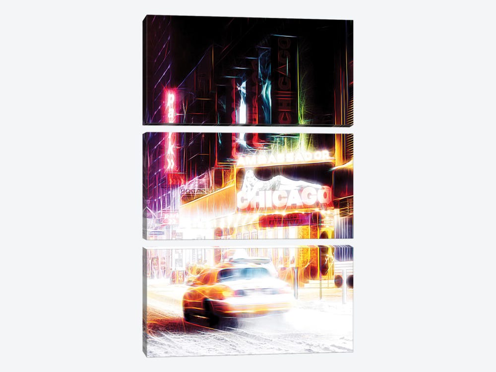 White Road by Philippe Hugonnard 3-piece Canvas Print