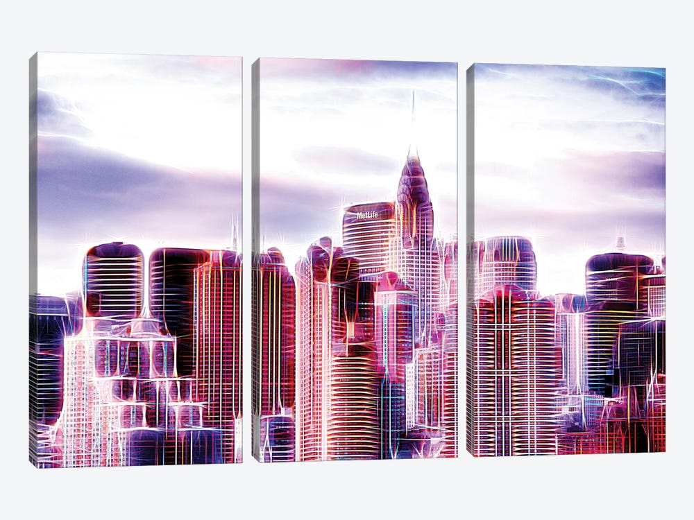 White Sky by Philippe Hugonnard 3-piece Canvas Art