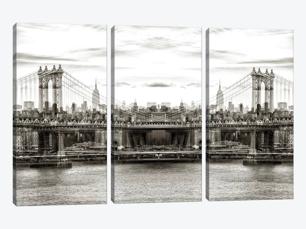 Manhattan Bridge by Philippe Hugonnard 3-piece Art Print