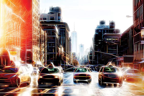 Manhattan: Yellow Line by Philippe Hugonnard