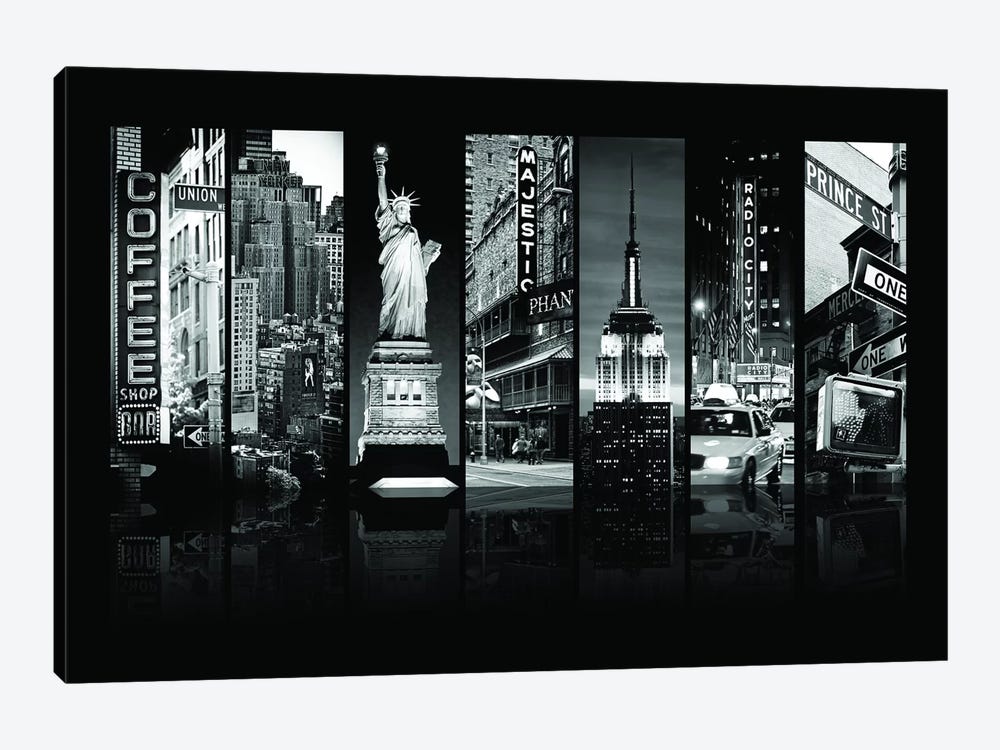 Seven Of 7 NYC B&W II by Philippe Hugonnard 1-piece Canvas Artwork
