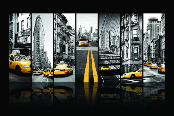 Color Pop Photography: Seven Of 7 NYC B&W III by Philippe Hugonnard