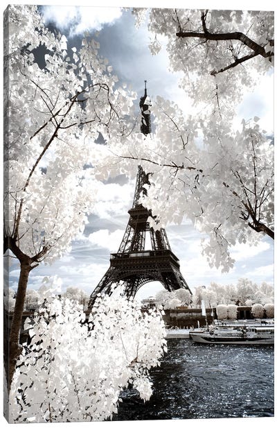 Another Look - Paris Je t'aime Canvas Art Print - Snow Art
