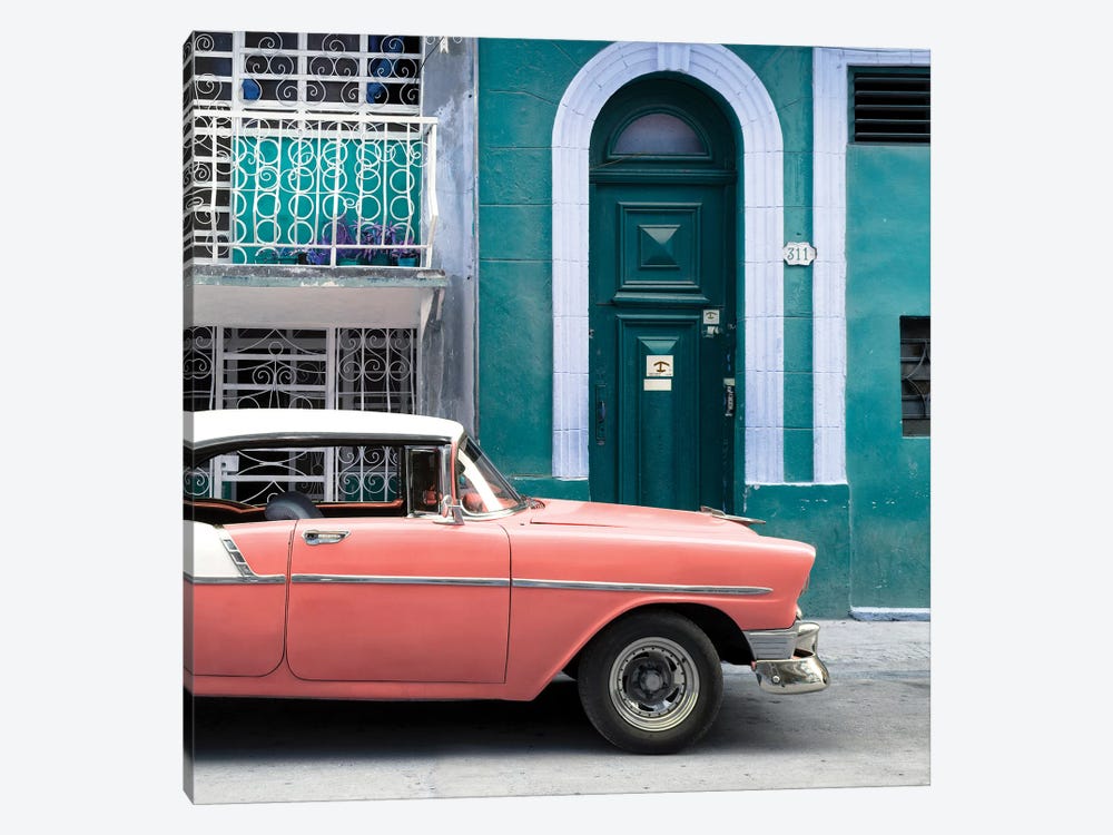 Classic Car In Havana 1-piece Canvas Print
