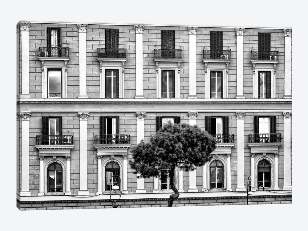 Building Facade In Black & White by Philippe Hugonnard 1-piece Canvas Print
