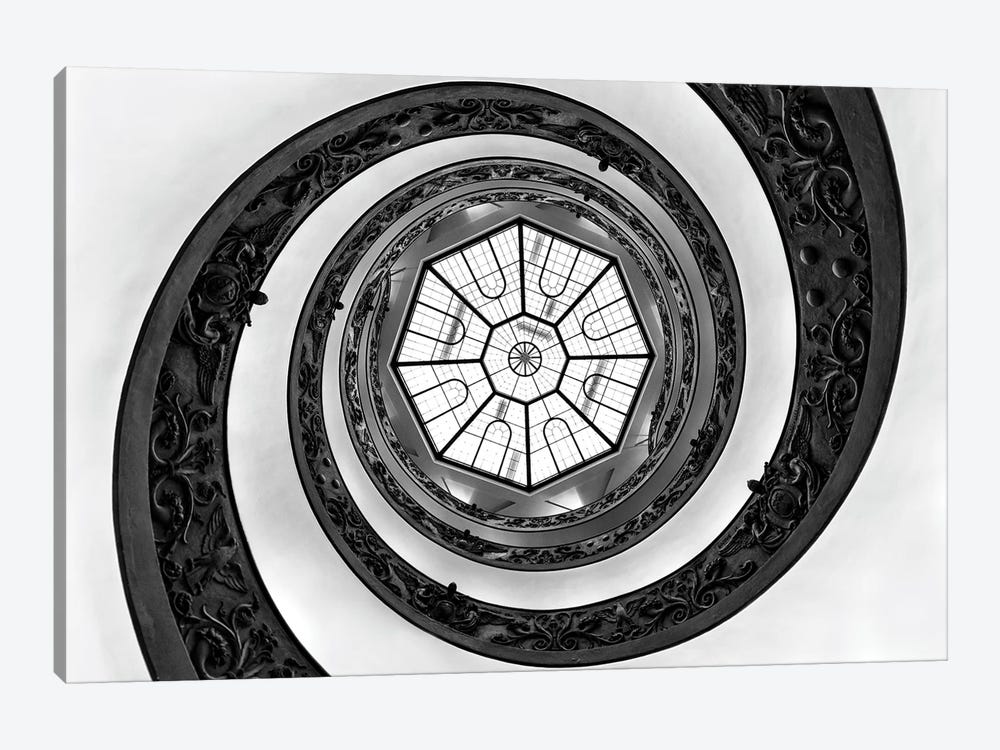 Hypnotic Staircase In Black & White by Philippe Hugonnard 1-piece Art Print