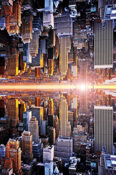 Double Exposure Photography: NYC Double Side by Philippe Hugonnard