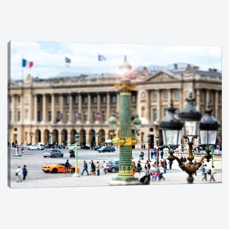 Place de la Concorde, Paris Canvas Print #PHD510} by Philippe Hugonnard Canvas Artwork