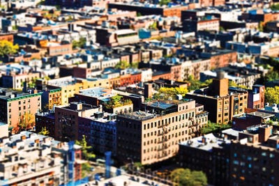 Manhattan Buildings - Tilt Shift by Philippe Hugonnard canvas print