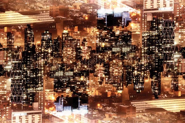 Double Exposure Photography: Midtown Manhattan by Philippe Hugonnard