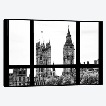 Loft Window View - Big Ben London Canvas Print #PHD524} by Philippe Hugonnard Canvas Wall Art