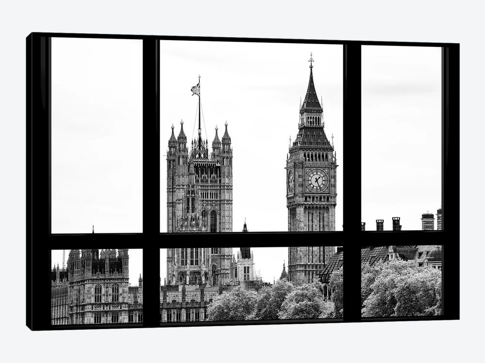 Loft Window View - Big Ben London by Philippe Hugonnard 1-piece Canvas Wall Art