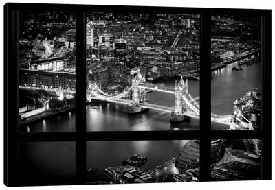Loft Window View -The Beauty Of London Canvas Art Print