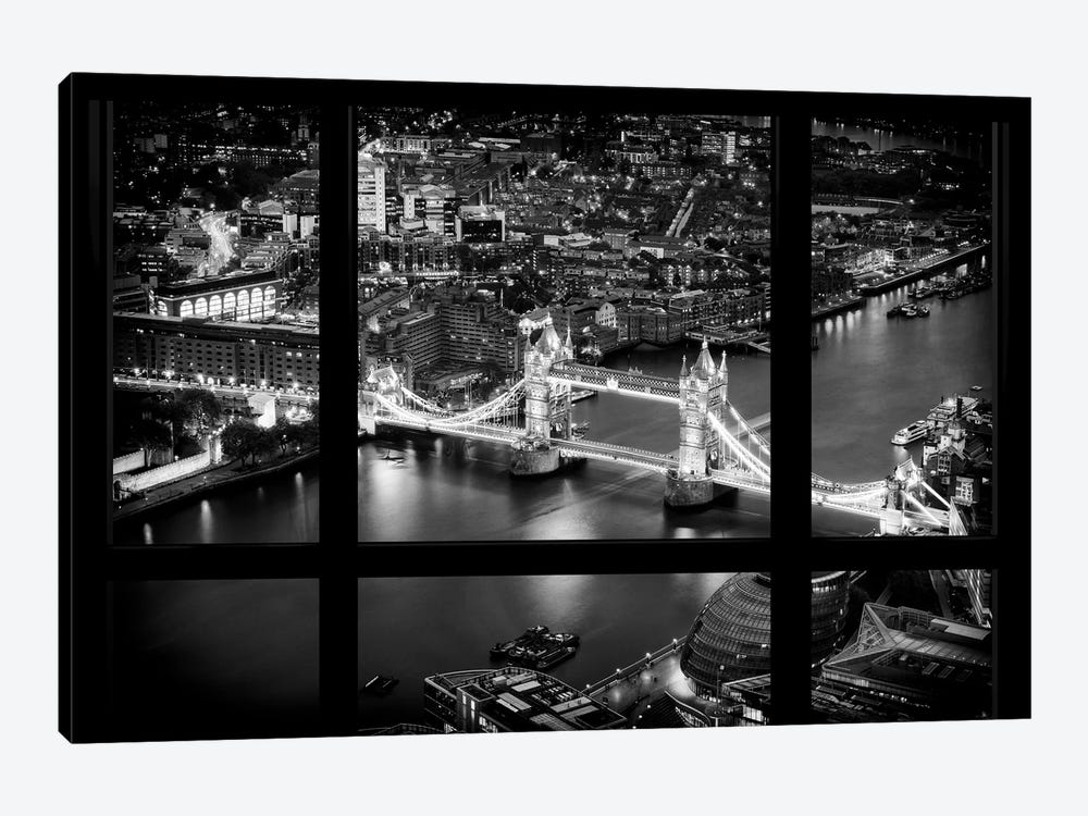 Loft Window View -The Beauty Of London 1-piece Canvas Art Print