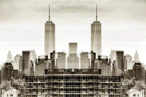 Double Exposure Photography: One World Trade Center by Philippe Hugonnard