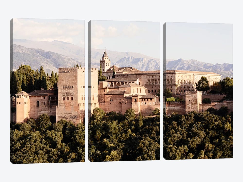 The Majesty of Alhambra I by Philippe Hugonnard 3-piece Canvas Print