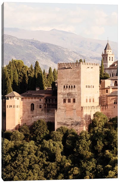 The Majesty of Alhambra II Canvas Art Print - Castle & Palace Art