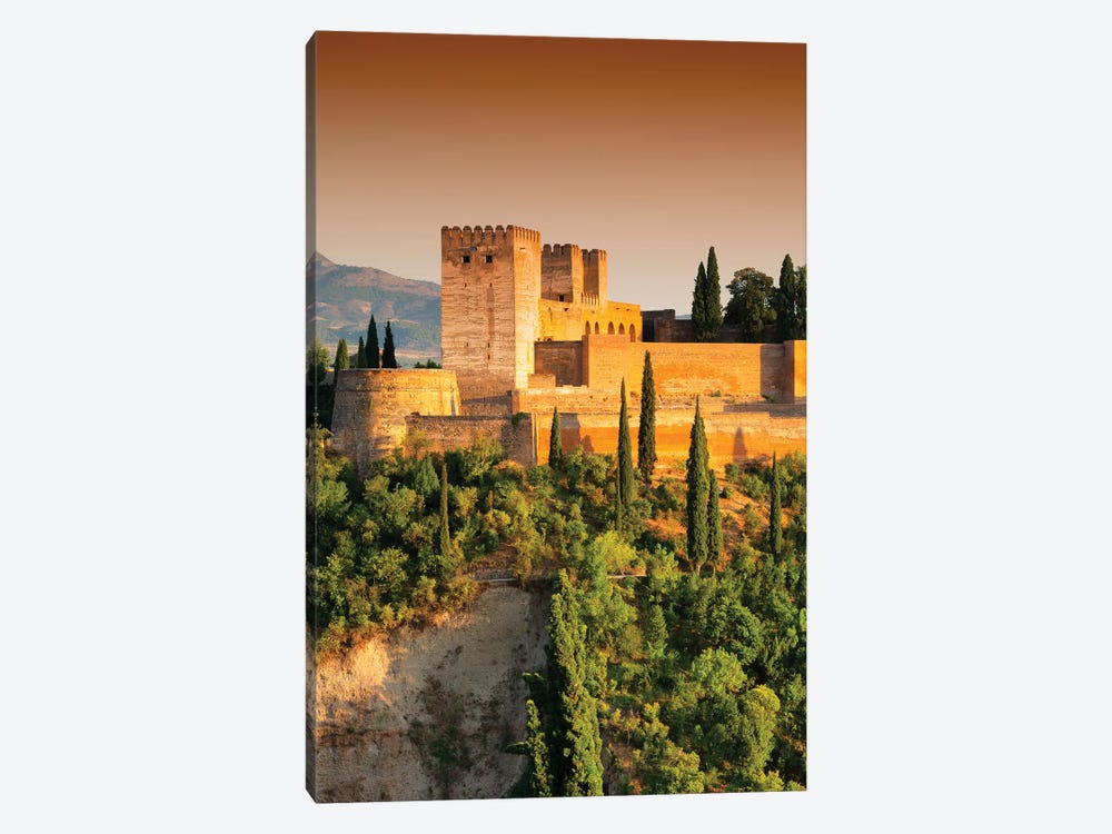 The Alhambra at Sunset by Philippe Hugonnard 1-piece Canvas Wall Art