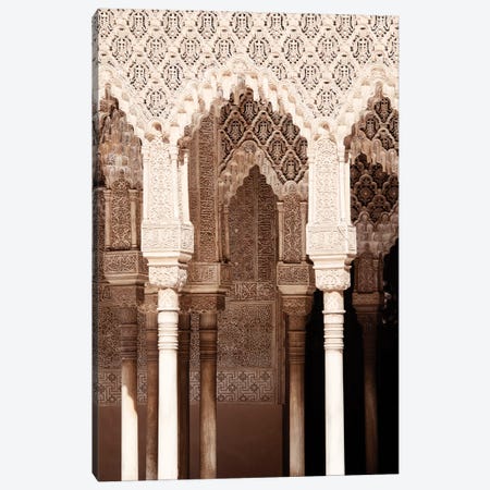 Arabic Arches in Alhambra Canvas Print #PHD541} by Philippe Hugonnard Canvas Art Print