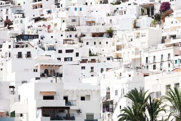 Monochromatic Photography: White Village of Mojacar I by Philippe Hugonnard