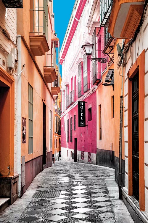 Colourful Pedestrian Street in Seville I