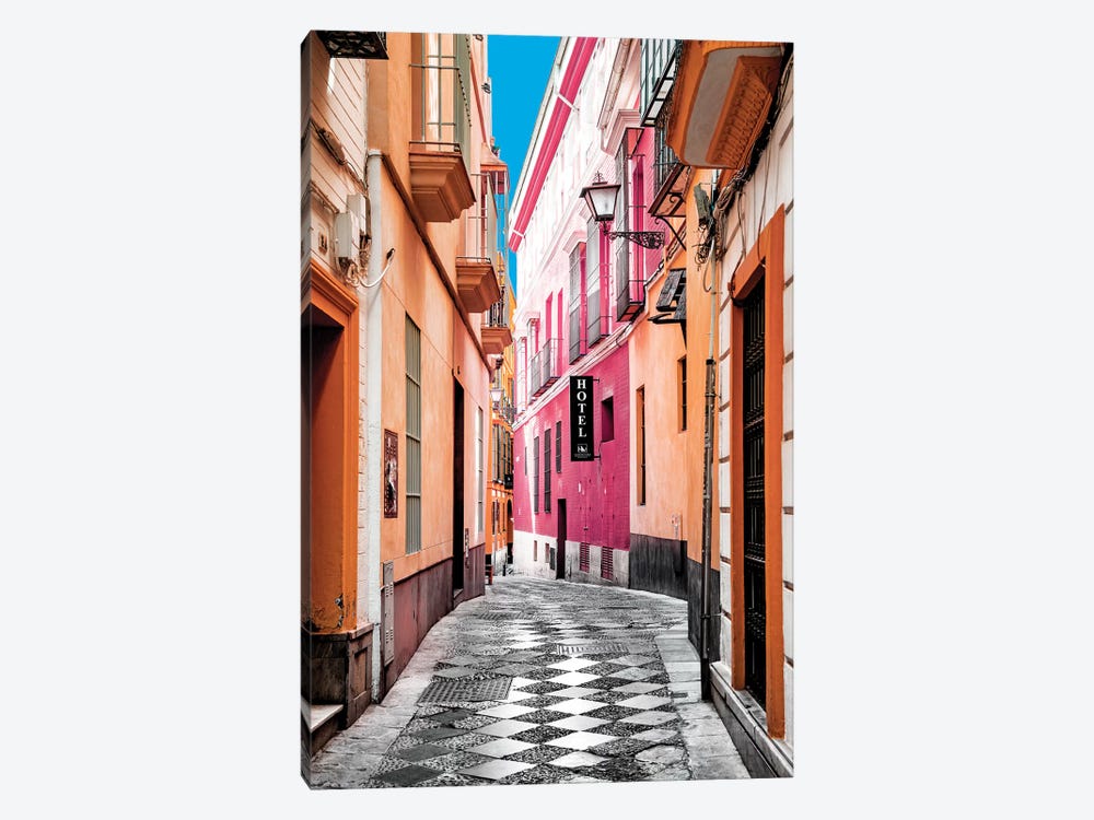 Colourful Pedestrian Street in Seville I by Philippe Hugonnard 1-piece Canvas Artwork