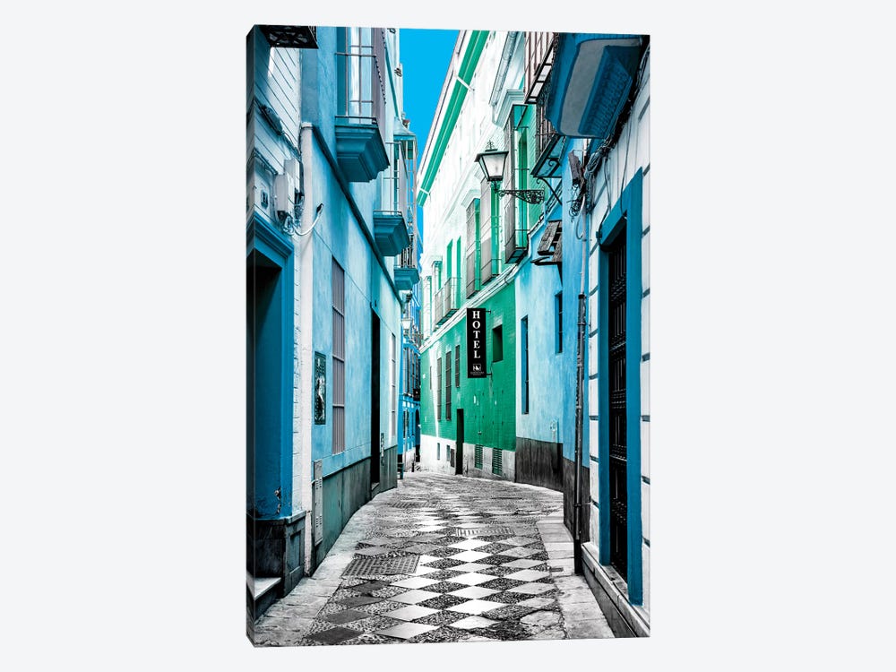 Colourful Pedestrian Street in Seville II by Philippe Hugonnard 1-piece Canvas Print