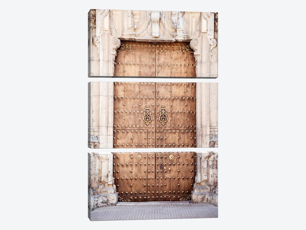 Old Wooden Door to Cordoba by Philippe Hugonnard 3-piece Canvas Art Print