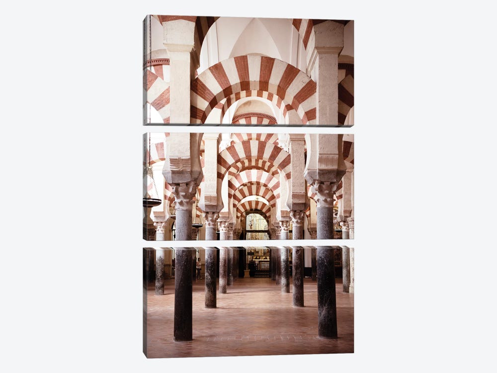 Columns Mosque-Cathedral of Cordoba by Philippe Hugonnard 3-piece Canvas Art