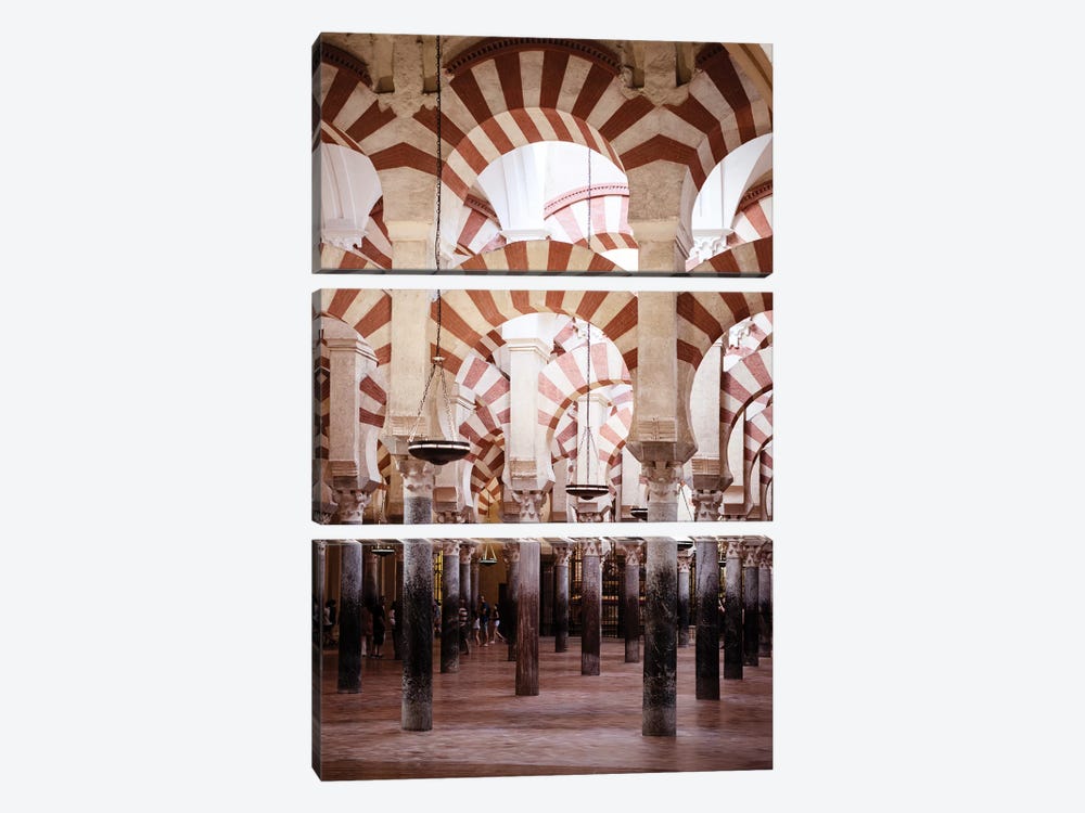 Columns Mosque-Cathedral of Cordoba II by Philippe Hugonnard 3-piece Canvas Art Print