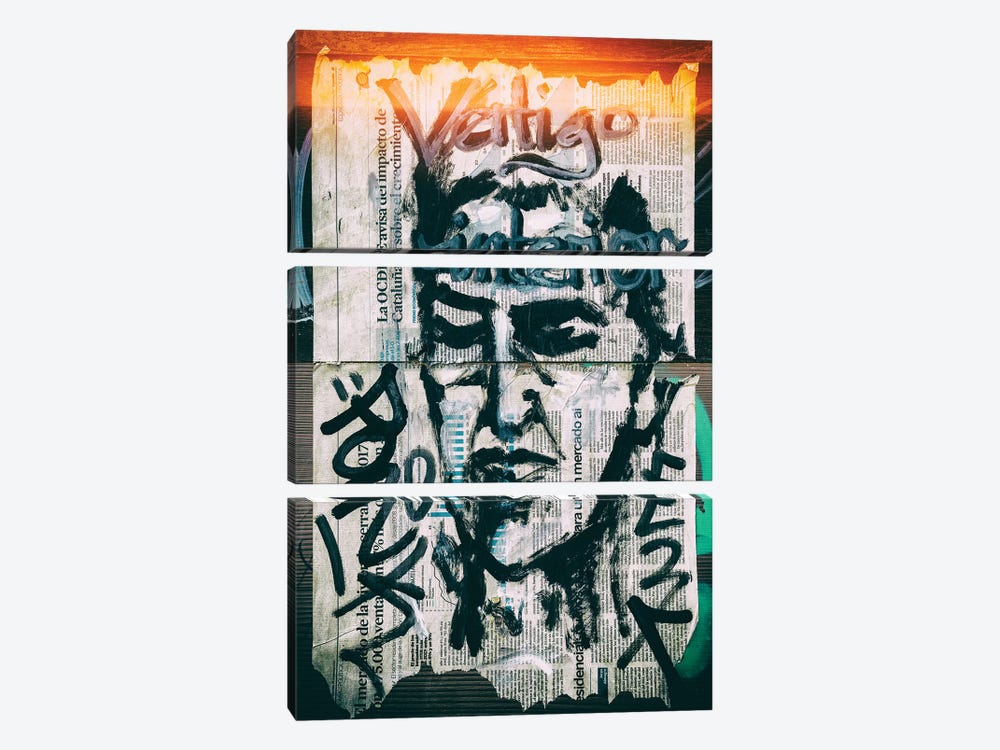 Graffiti Wall Papers by Philippe Hugonnard 3-piece Canvas Art