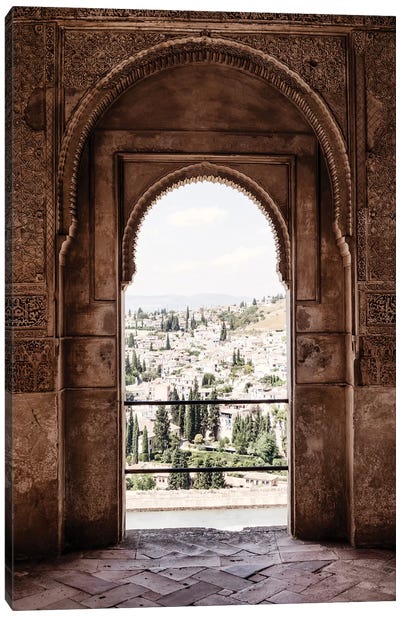 View of the city of Granada Canvas Art Print - Exploration Art