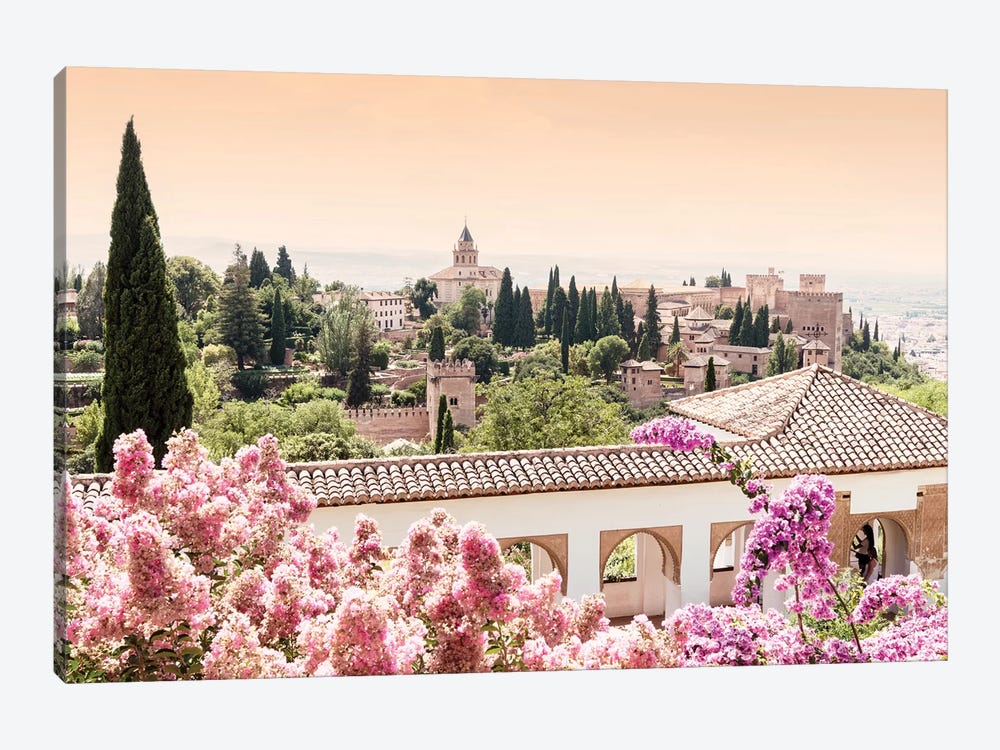 Flowers of Alhambra Gardens by Philippe Hugonnard 1-piece Canvas Art Print