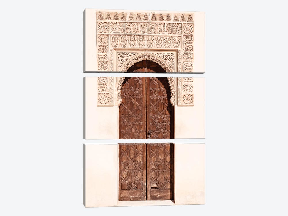 Arab Door in the Alhambra by Philippe Hugonnard 3-piece Canvas Wall Art