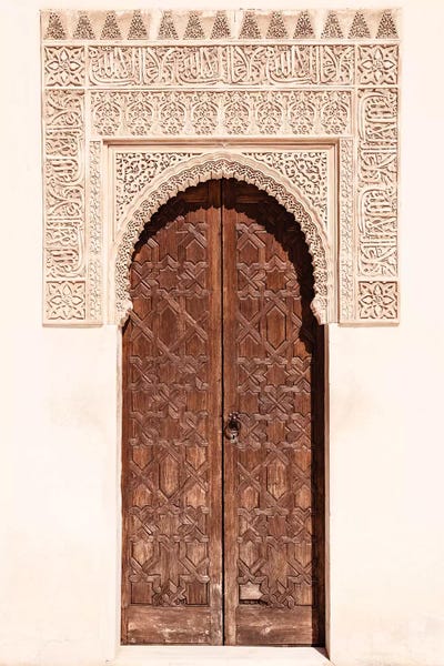 Spain: Arab Door in the Alhambra by Philippe Hugonnard