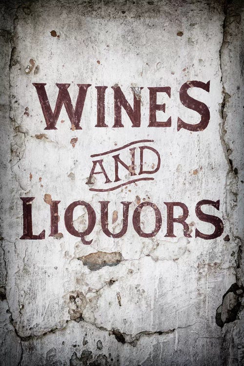 Wines and Liquors Sign by Philippe Hugonnard wall art