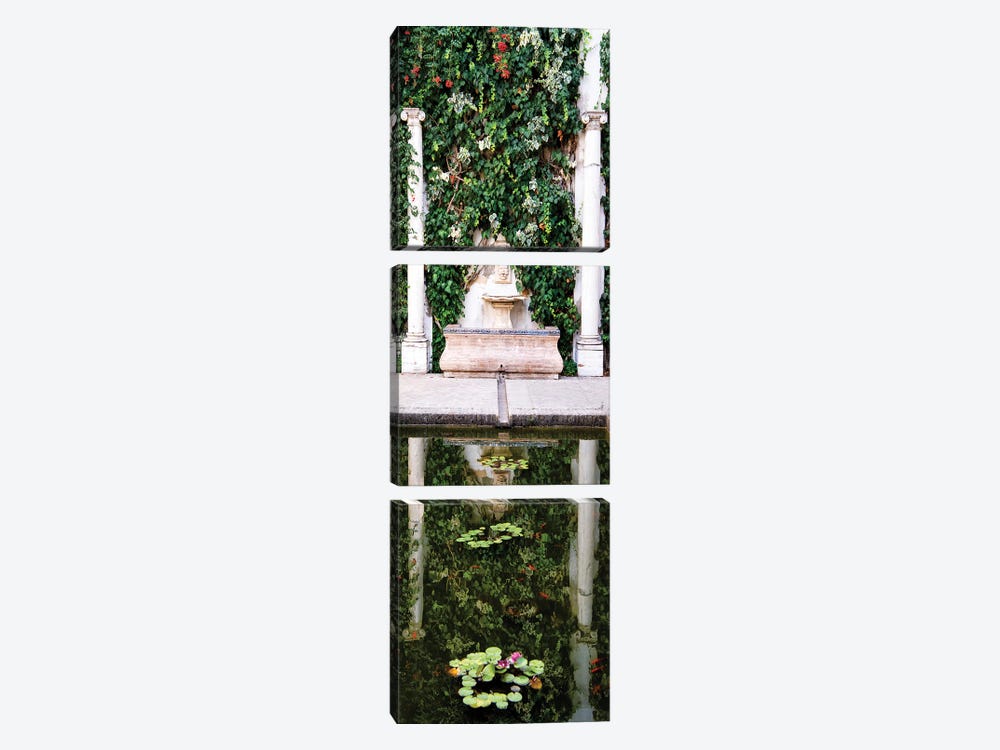 Fountain in the Gardens of Real Alcazar by Philippe Hugonnard 3-piece Canvas Print