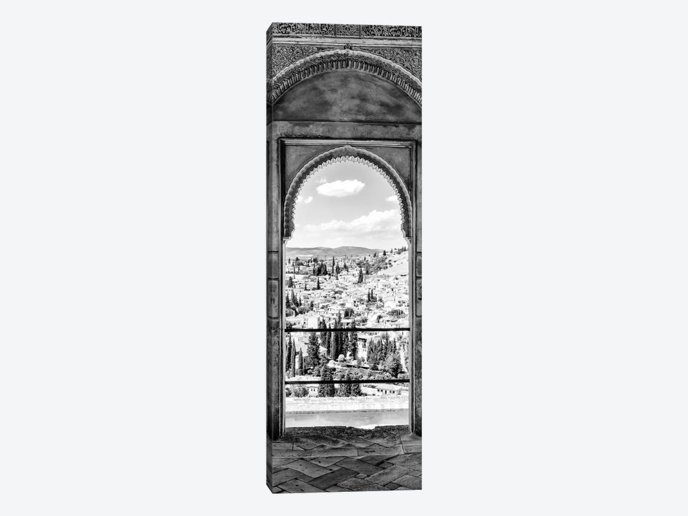 View Of The City Of Granada In Black & White by Philippe Hugonnard 1-piece Art Print