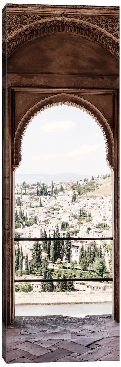 View of the city of Granada Canvas Art Print - Arches