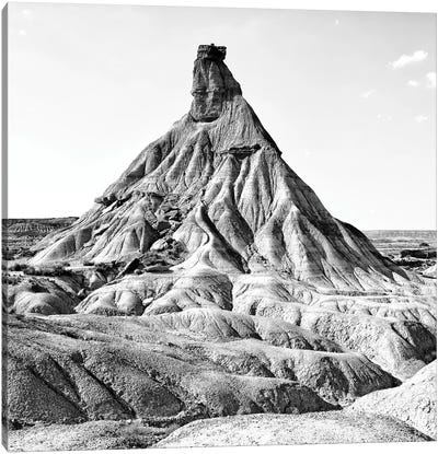 Bardenas Reales B&W Canvas Art Print - Made in Spain
